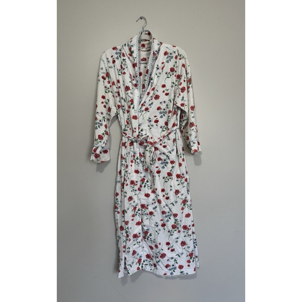 Vintage Victoria's Secret Country Floral Cottagecore Oversized Robe,  XS *flawed